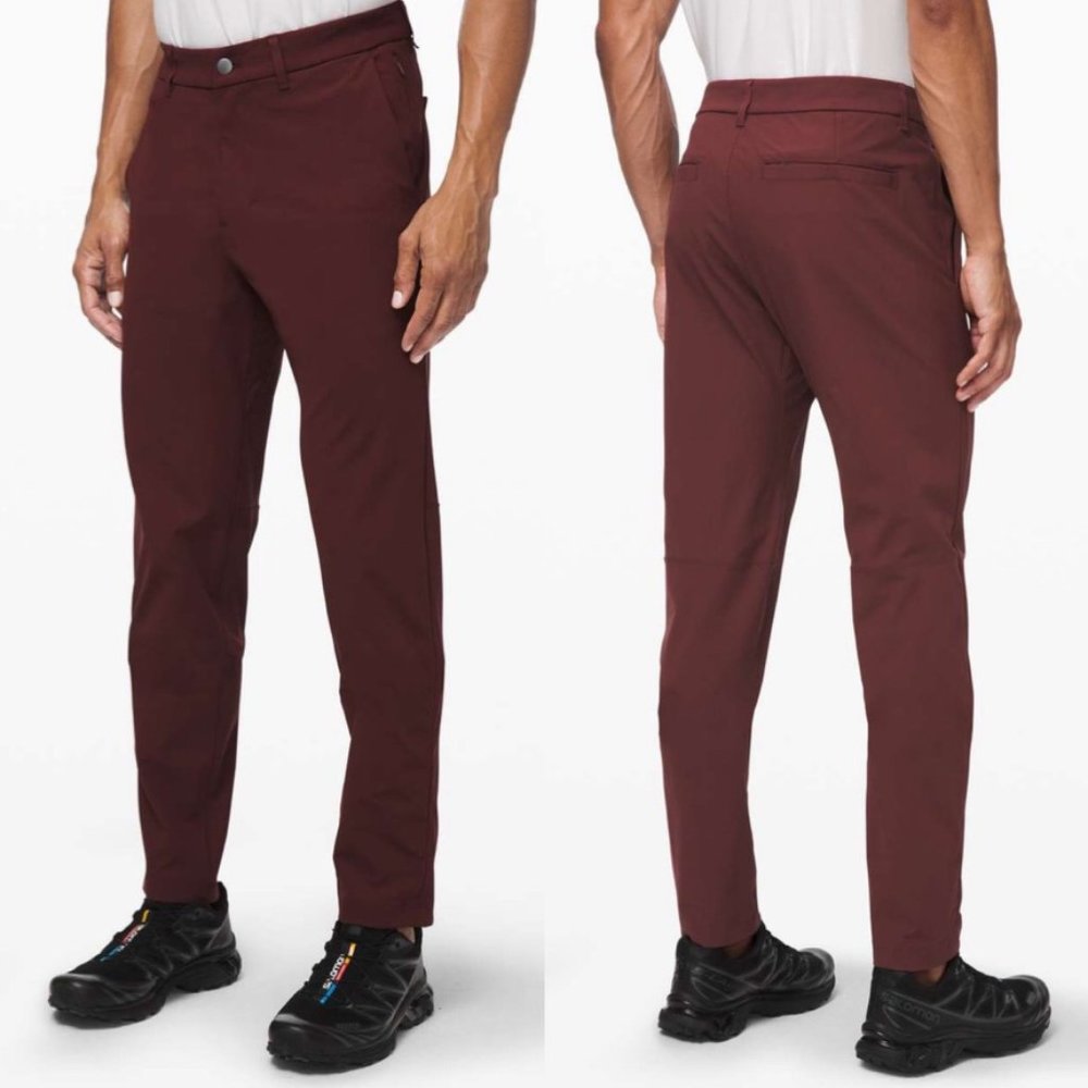 lululemon | Commission Pant Slim Maroon *34"